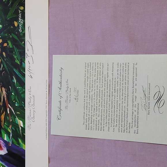 Tu Tucan Limited Edition Print - Picture 2 of 2